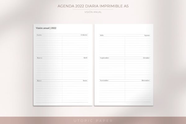 Agenda 2022 diaria