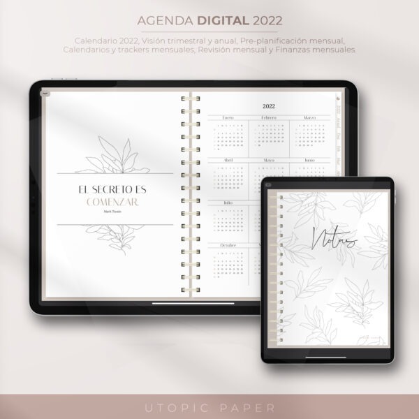 Agenda digital y cuaderno digital en iPad